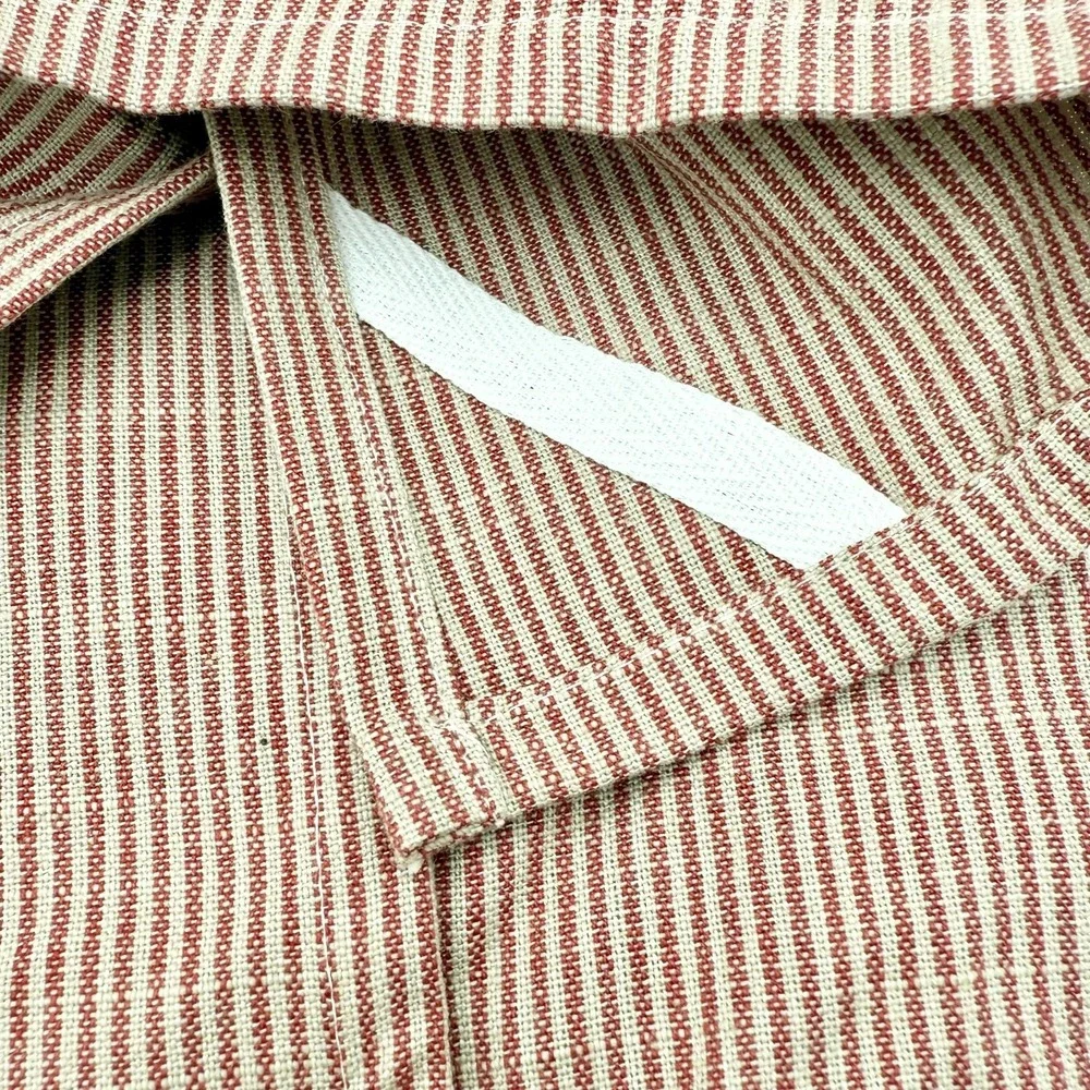 Red Ticking Stripe 100% Cotton Dish Cloths ~ Set of 3 GF Cottage Kitchen Towels